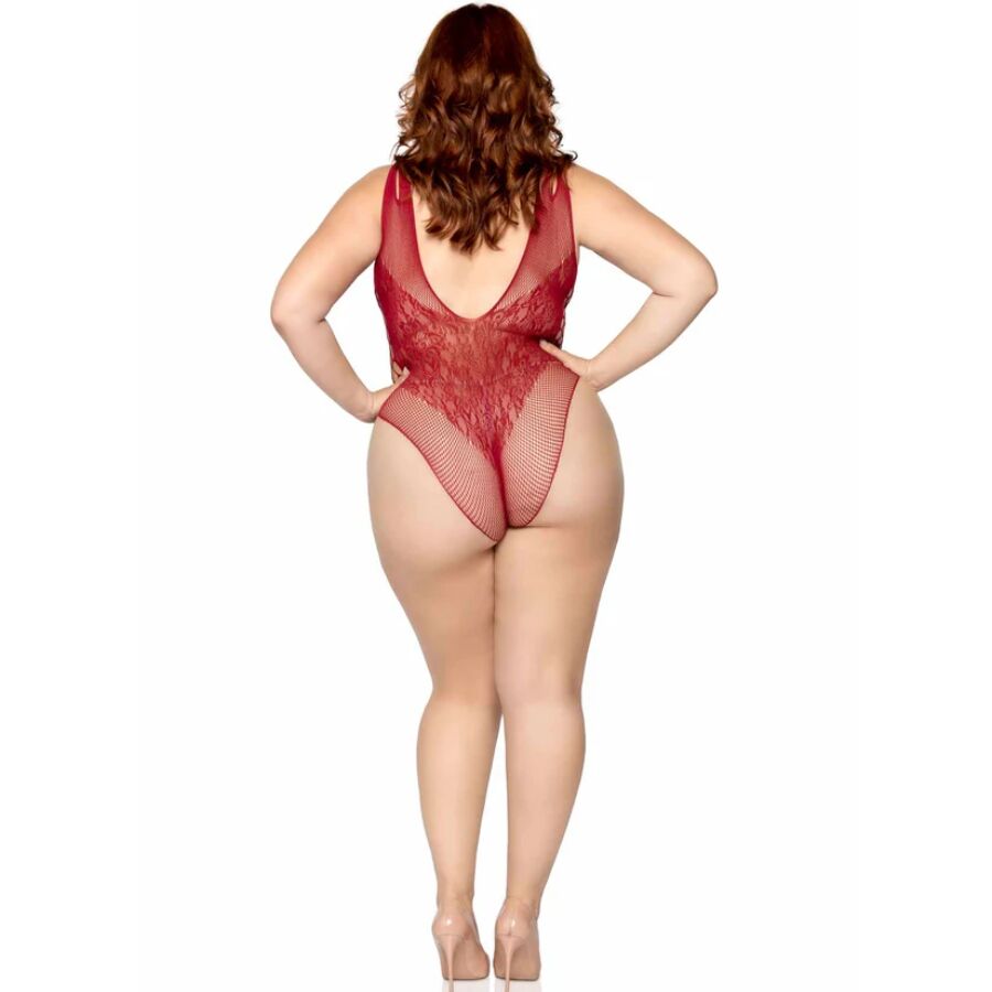 LEG AVENUE - 81641X SEAMLESS BODYSUIT BURGUNDY SIZE 1X/2X 5 LEG AVENUE - 81641X SEAMLESS BODYSUIT BURGUNDY SIZE 1X/2X - obrazek 5
