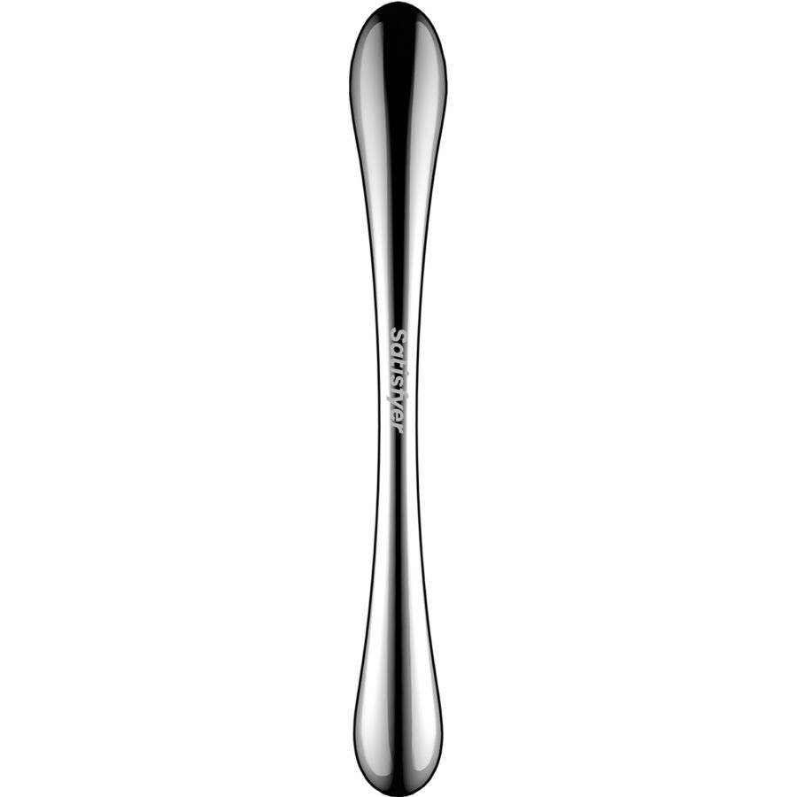 SATISFYER - COSMIC CREST 1 STAINLESS STEEL DOUBLE-ENDED DILDO 4 SATISFYER - COSMIC CREST 1 STAINLESS STEEL DOUBLE-ENDED DILDO - obrazek 4