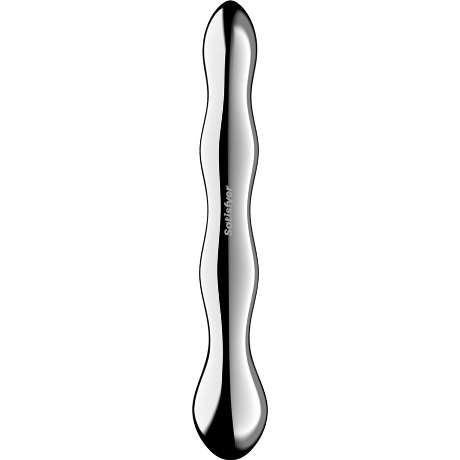 SATISFYER - COSMIC CREST 2 STAINLESS STEEL DOUBLE-ENDED DILDO 4 SATISFYER - COSMIC CREST 2 STAINLESS STEEL DOUBLE-ENDED DILDO - obrazek 4