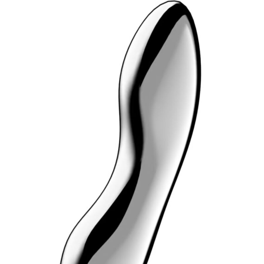 SATISFYER - COSMIC CREST 2 STAINLESS STEEL DOUBLE-ENDED DILDO 3 SATISFYER - COSMIC CREST 2 STAINLESS STEEL DOUBLE-ENDED DILDO - obrazek 3