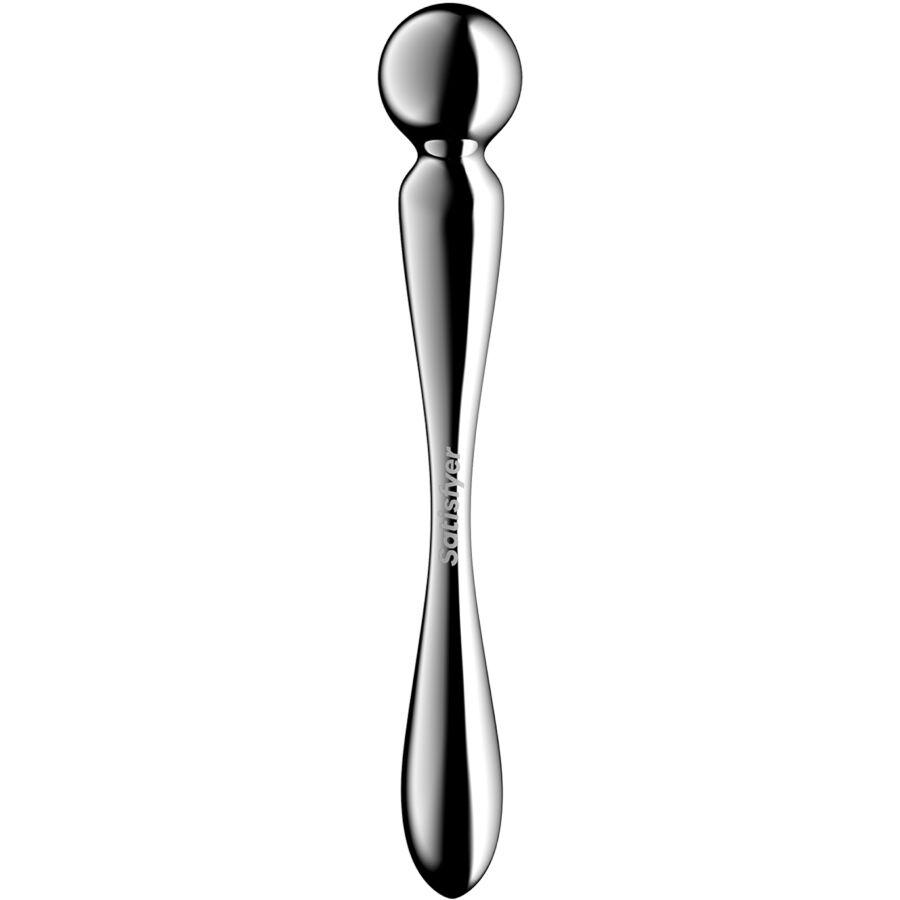 SATISFYER - STAR FORCE 2 STAINLESS STEEL DOUBLE-ENDED DILDO 4 SATISFYER - STAR FORCE 2 STAINLESS STEEL DOUBLE-ENDED DILDO - obrazek 4