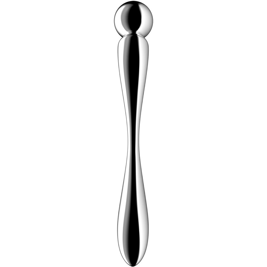 SATISFYER - STAR FORCE 2 STAINLESS STEEL DOUBLE-ENDED DILDO 2 SATISFYER - STAR FORCE 2 STAINLESS STEEL DOUBLE-ENDED DILDO - obrazek 2