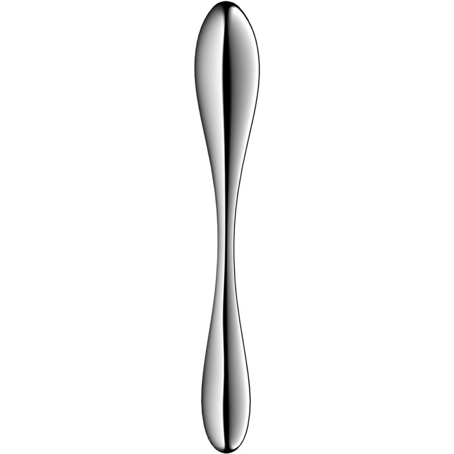 SATISFYER - STAR FORCE 3 STAINLESS STEEL DOUBLE-ENDED DILDO 2 SATISFYER - STAR FORCE 3 STAINLESS STEEL DOUBLE-ENDED DILDO - obrazek 2