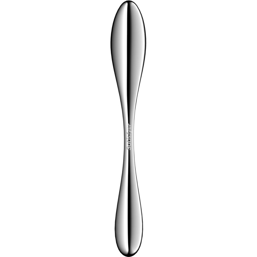 SATISFYER - STAR FORCE 3 STAINLESS STEEL DOUBLE-ENDED DILDO 4 SATISFYER - STAR FORCE 3 STAINLESS STEEL DOUBLE-ENDED DILDO - obrazek 4