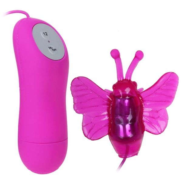 BAILE - CUTE SECRET BUTTERFLY STIMULATOR VIBRATOR 12V 2 BAILE - CUTE SECRET BUTTERFLY STIMULATOR VIBRATOR 12V - obrazek 2