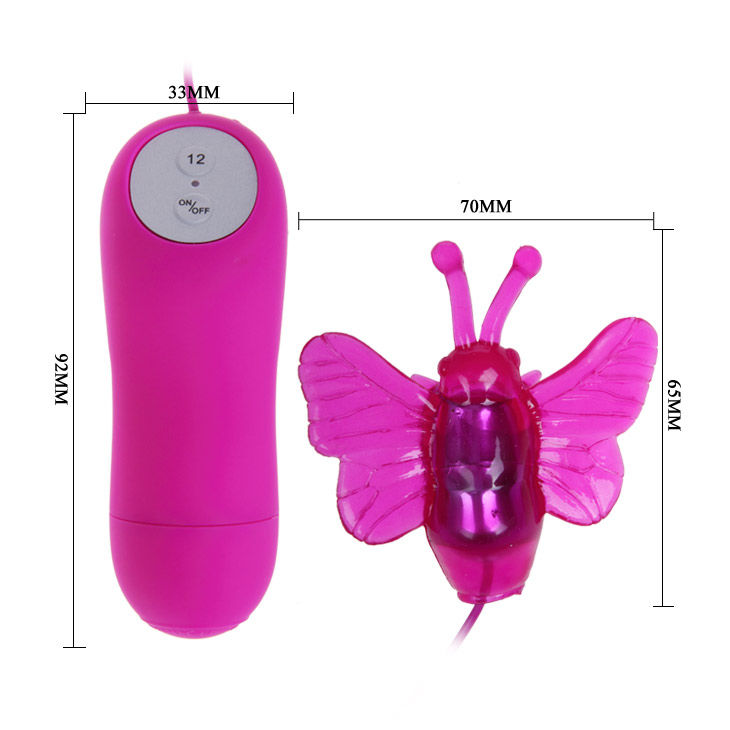 BAILE - CUTE SECRET BUTTERFLY STIMULATOR VIBRATOR 12V 5 BAILE - CUTE SECRET BUTTERFLY STIMULATOR VIBRATOR 12V - obrazek 5