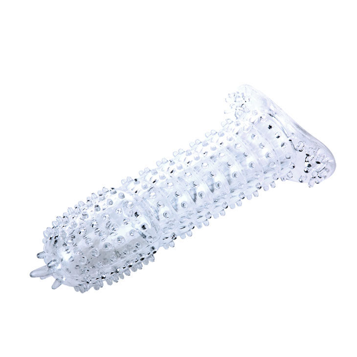 BAILE - PENIS SHEATH WITH TRANSPARENT STIMULATING POINTS 14 CM 3 BAILE - PENIS SHEATH WITH TRANSPARENT STIMULATING POINTS 14 CM - obrazek 3