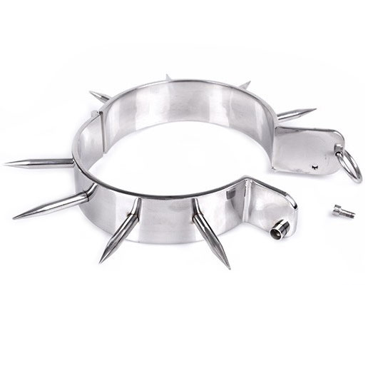 METAL HARD - BDSM SLAVE COLLAR WITH POINTS 2 METAL HARD - BDSM SLAVE COLLAR WITH POINTS - obrazek 2