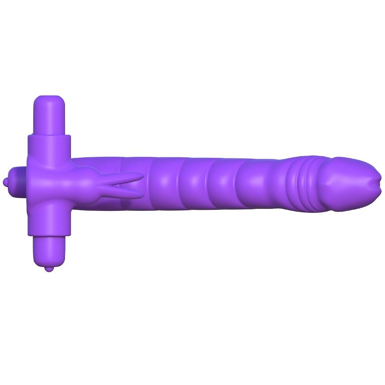 FANTASY C-RINGZ - SILICONE DOUBLE VIBRATOR RABBIT 5 FANTASY C-RINGZ - SILICONE DOUBLE VIBRATOR RABBIT - obrazek 5