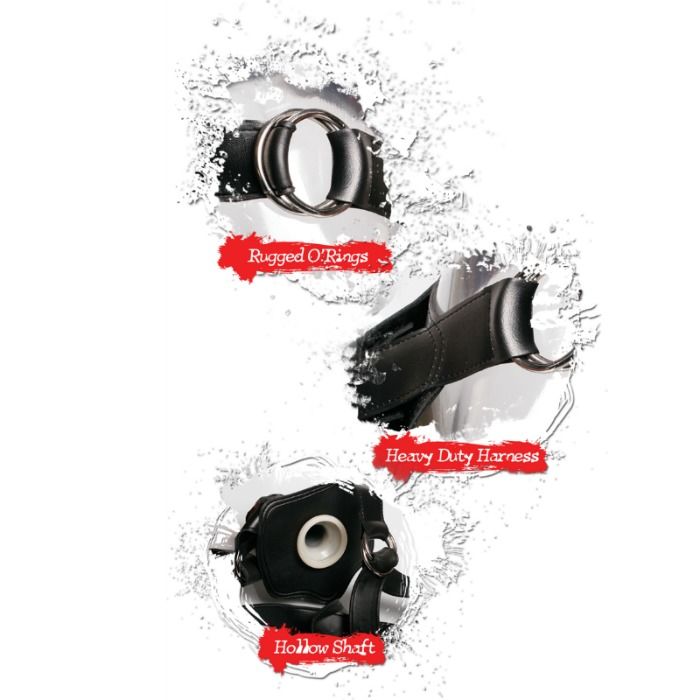 FETISH FANTASY EXTREME - HOLLOW STRAP-ON BLACK 3 FETISH FANTASY EXTREME - HOLLOW STRAP-ON BLACK - obrazek 3