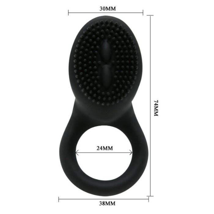 PRETTY LOVE - COBRA VIBRATOR RING BLACK 5 PRETTY LOVE - COBRA VIBRATOR RING BLACK - obrazek 5