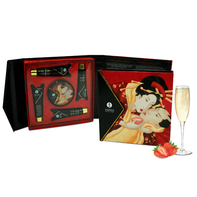SHUNGA - SECRET GEISHA STRAWBERRIES AND CAVA KIT 2 SHUNGA - SECRET GEISHA STRAWBERRIES AND CAVA KIT - obrazek 2