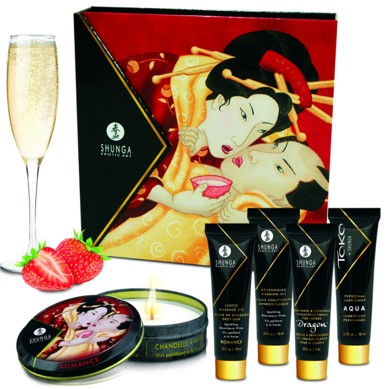 SHUNGA - SECRET GEISHA STRAWBERRIES AND CAVA KIT 3 SHUNGA - SECRET GEISHA STRAWBERRIES AND CAVA KIT - obrazek 3