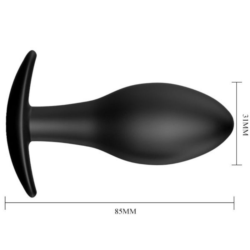 PRETTY LOVE - ANAL PLUG SILICONE ANCHOR 8.5 CM BLACK 5 PRETTY LOVE - ANAL PLUG SILICONE ANCHOR 8.5 CM BLACK - obrazek 5
