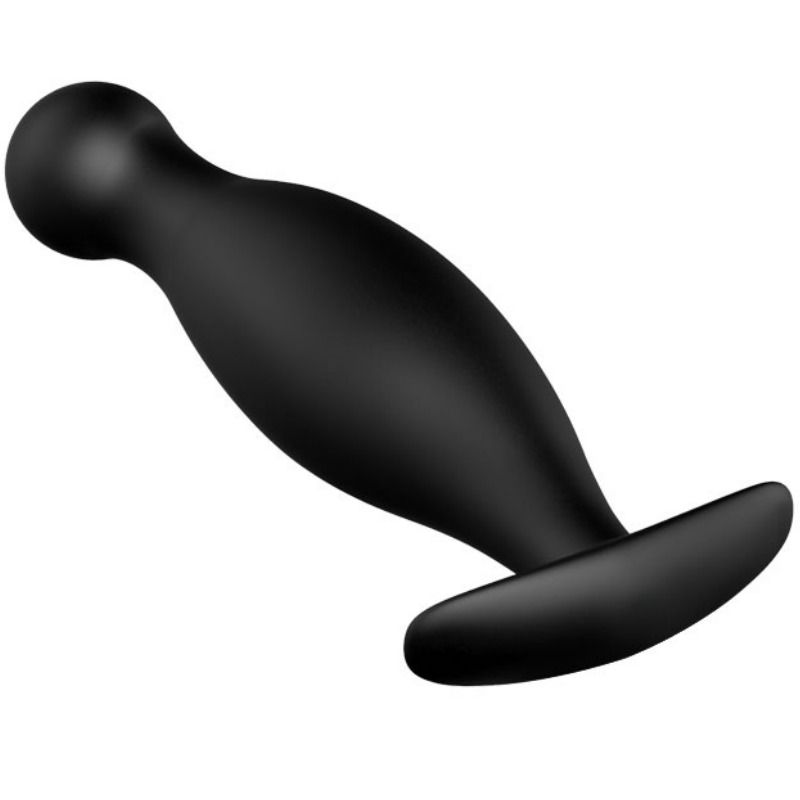PRETTY LOVE - SILICONE ANAL PLUG 11.7 CM BLACK 3 PRETTY LOVE - SILICONE ANAL PLUG 11.7 CM BLACK - obrazek 3