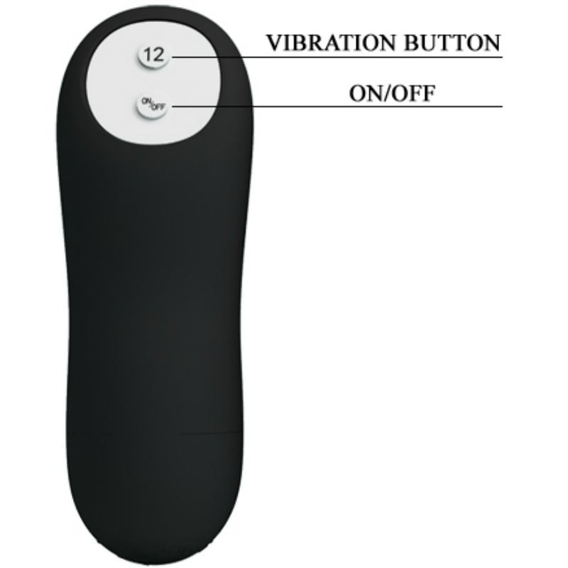PRETTY LOVE - SILICONE ANAL PLUG PENIS FORM AND 12 VIBRATION MODES BLACK 5 PRETTY LOVE - SILICONE ANAL PLUG PENIS FORM AND 12 VIBRATION MODES BLACK - obrazek 5
