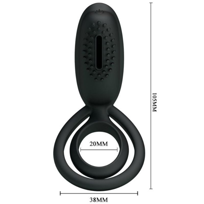 PRETTY LOVE - ESTHER VIBRATING RING WITH STIMULATOR 5 PRETTY LOVE - ESTHER VIBRATING RING WITH STIMULATOR - obrazek 5