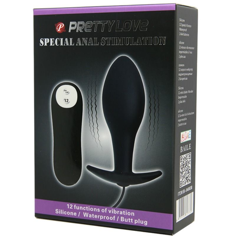 PRETTY LOVE - ANAL PLUG ANCHOR FORM SILICONE 12 VIBRATION MODES BLACK 3 PRETTY LOVE - ANAL PLUG ANCHOR FORM SILICONE 12 VIBRATION MODES BLACK - obrazek 3