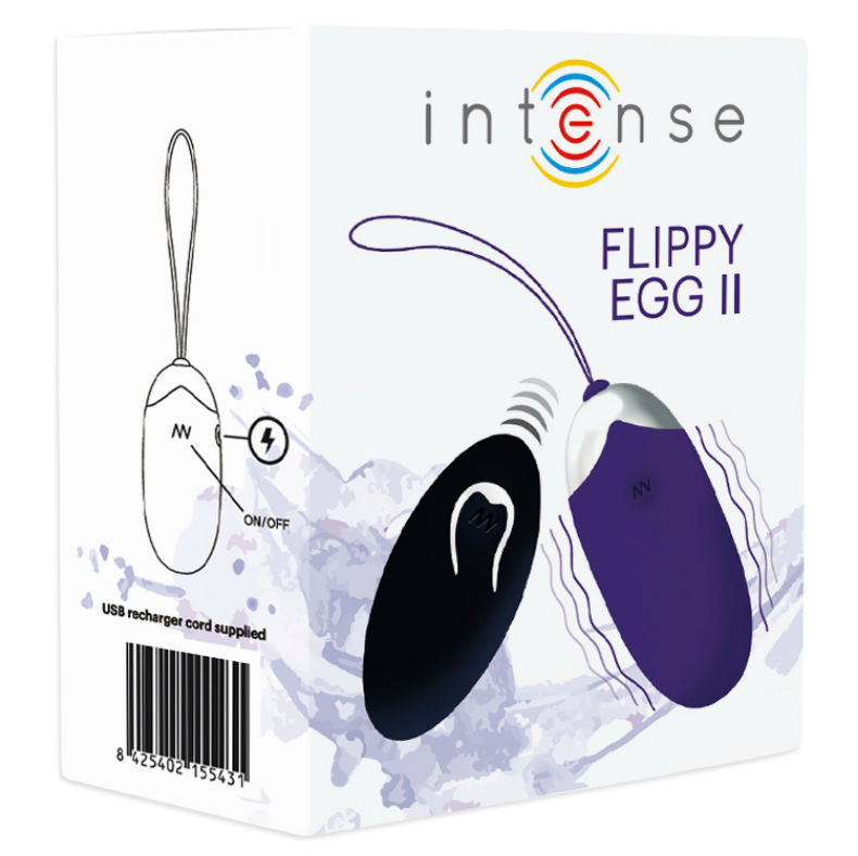 INTENSE - FLIPPY II VIBRATING EGG WITH REMOTE CONTROL PURPLE 5 INTENSE - FLIPPY II VIBRATING EGG WITH REMOTE CONTROL PURPLE - obrazek 5