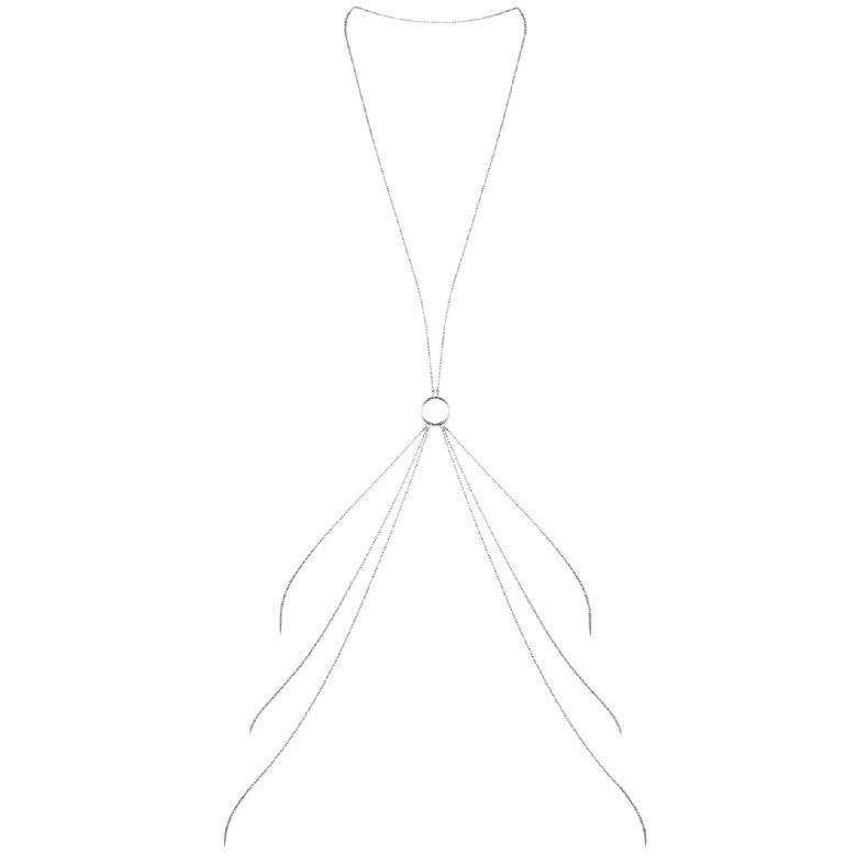 BIJOUX - MAGNIFIQUE METAL CHAINS FOR THE BODY 8 SILVER 2 BIJOUX - MAGNIFIQUE METAL CHAINS FOR THE BODY 8 SILVER - obrazek 2