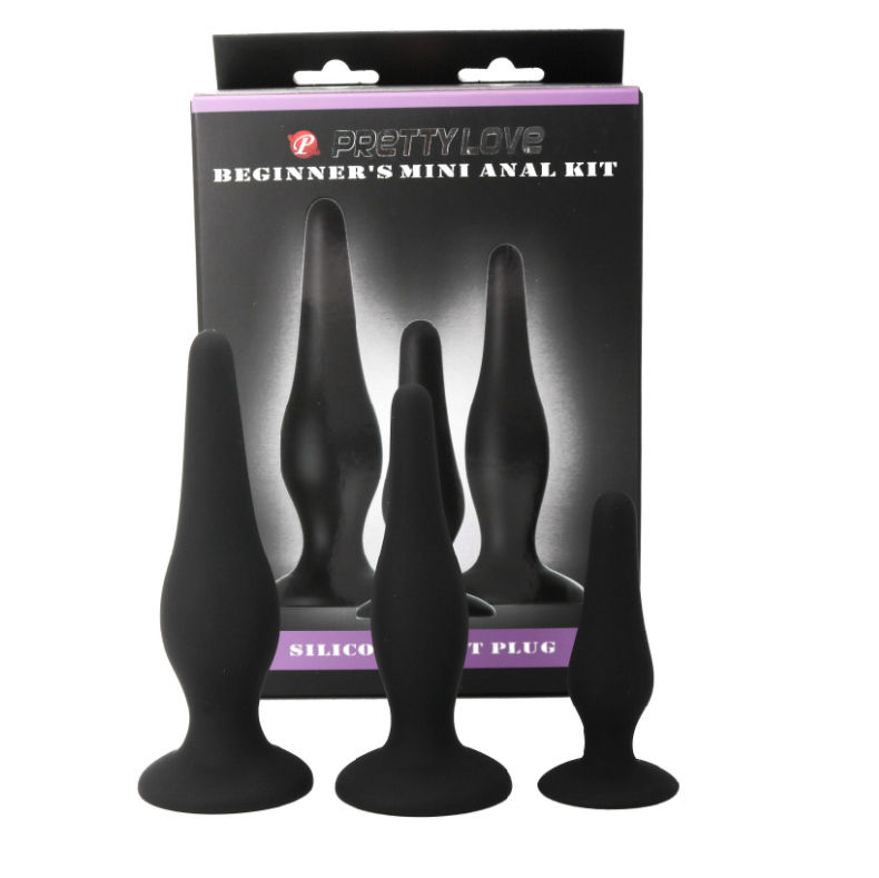 PRETTY LOVE - ANAL PLUGS SILICONE INITIATION KIT 2 PRETTY LOVE - ANAL PLUGS SILICONE INITIATION KIT - obrazek 2