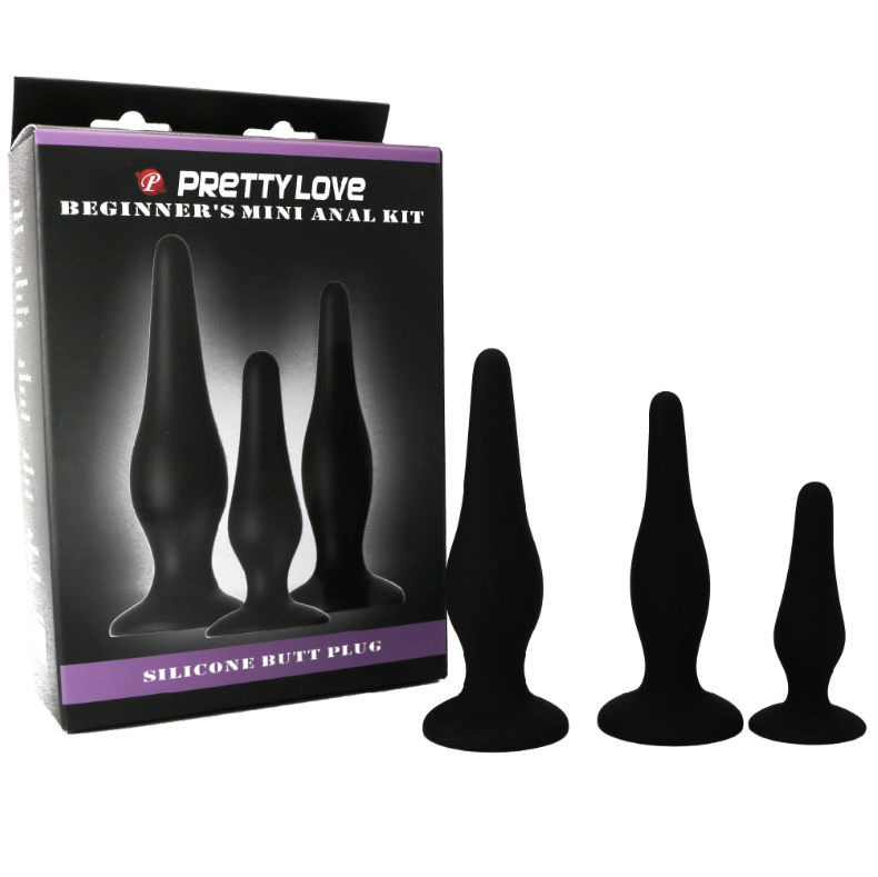 PRETTY LOVE - ANAL PLUGS SILICONE INITIATION KIT 4 PRETTY LOVE - ANAL PLUGS SILICONE INITIATION KIT - obrazek 4