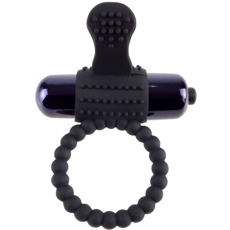 FANTASY C-RINGZ - BLACK SILICONE VIBRATING RING 2 FANTASY C-RINGZ - BLACK SILICONE VIBRATING RING - obrazek 2