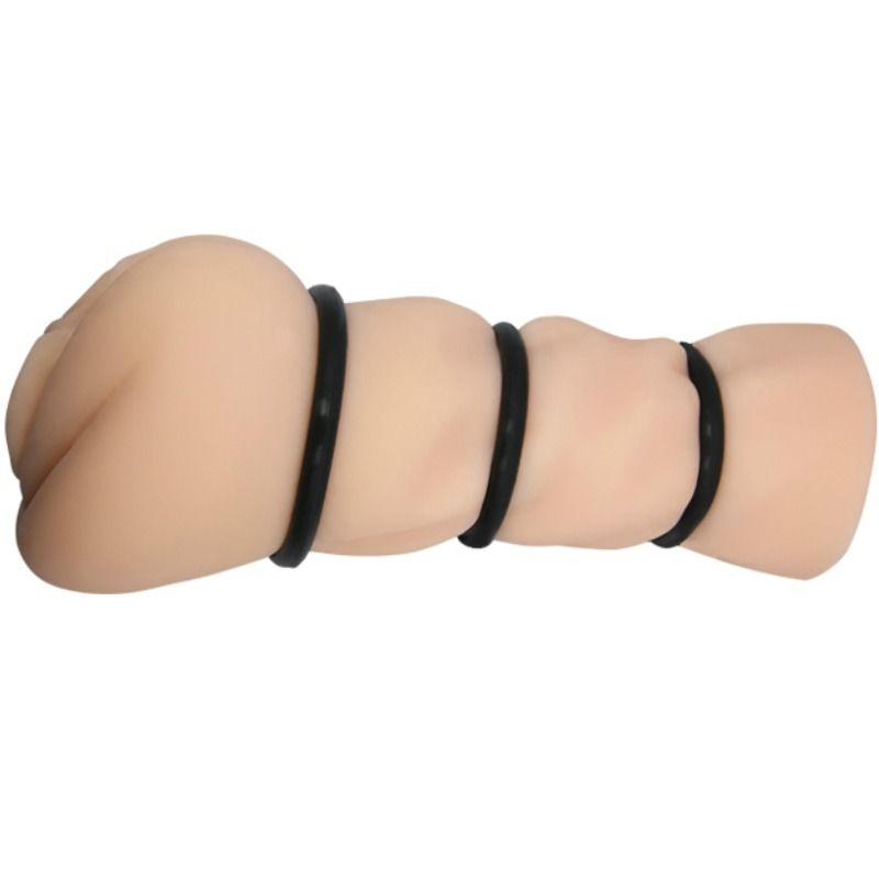 CRAZY BULL - VAGINA MASTURBATOR WITH RINGS 3 CRAZY BULL - VAGINA MASTURBATOR WITH RINGS - obrazek 3