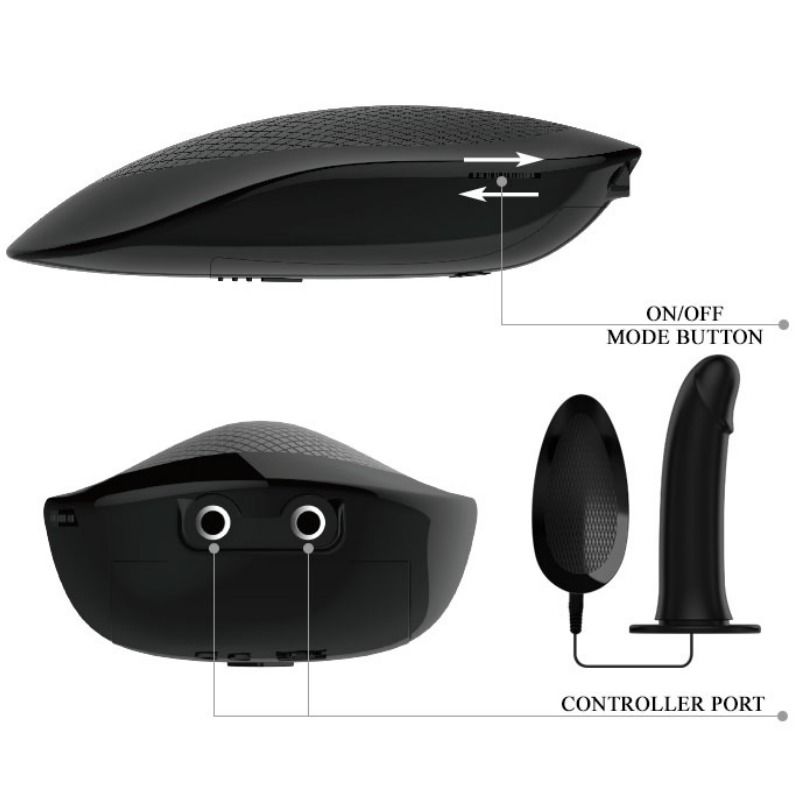 PRETTY LOVE - VITO STRAP ON WITH HOLLOW DILDO AND VIBRATION 17.3 CM 4 PRETTY LOVE - VITO STRAP ON WITH HOLLOW DILDO AND VIBRATION 17.3 CM - obrazek 4