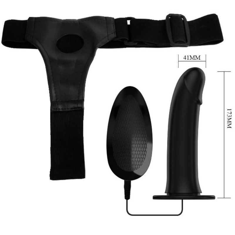 PRETTY LOVE - VITO STRAP ON WITH HOLLOW DILDO AND VIBRATION 17.3 CM 5 PRETTY LOVE - VITO STRAP ON WITH HOLLOW DILDO AND VIBRATION 17.3 CM - obrazek 5