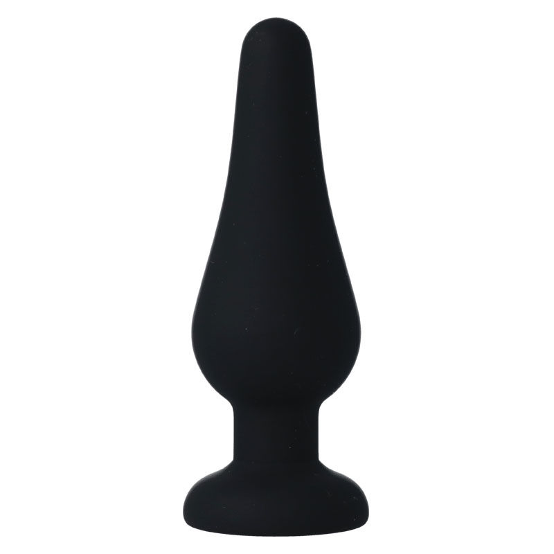 INTENSE - ANAL PLUG PIPO M BLACK SILICONE 11 CM 2 INTENSE - ANAL PLUG PIPO M BLACK SILICONE 11 CM - obrazek 2