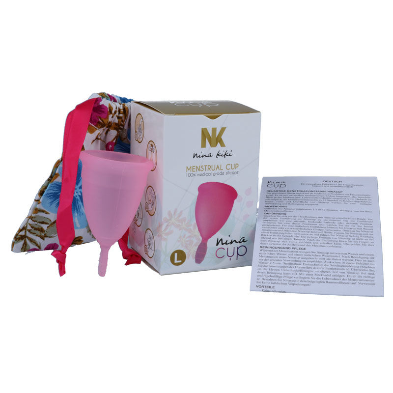 NINA KIKÍ - MENSTRUAL CUP PINK - SIZE L 2 NINA KIKÍ - MENSTRUAL CUP PINK - SIZE L - obrazek 2