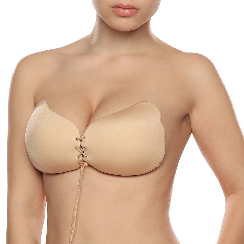 BYE-BRA - LACE-IT ENHANCEMENT PUSH-UP BEIGE CUP A 4 BYE-BRA - LACE-IT ENHANCEMENT PUSH-UP BEIGE CUP A - obrazek 4