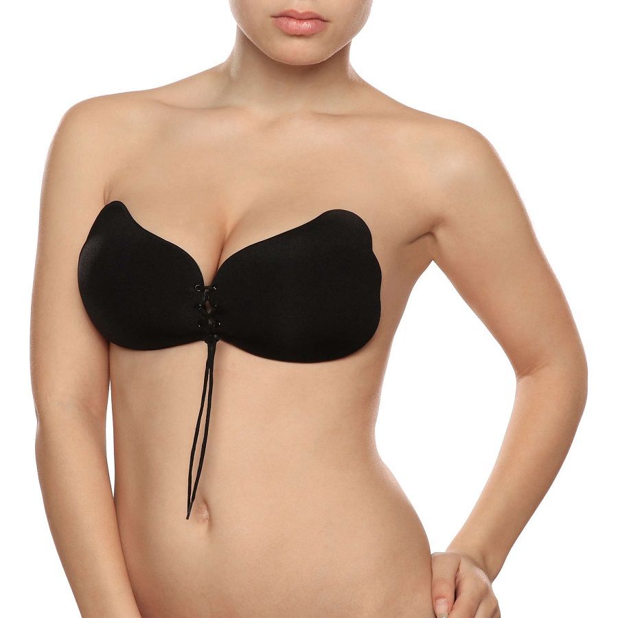 BYE-BRA - LACE-IT ENHANCEMENT PUSH-UP BLACK CUP A 2 BYE-BRA - LACE-IT ENHANCEMENT PUSH-UP BLACK CUP A - obrazek 2