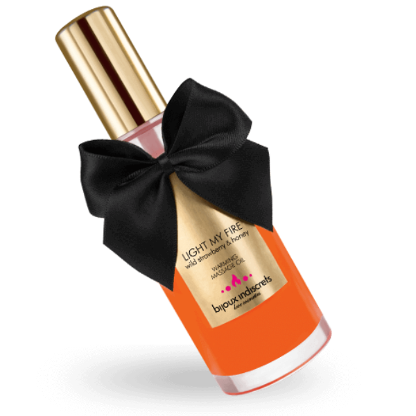 BIJOUX - MASSAGE OIL HEAT EFFECT STRAWBERRY AROMA 3 BIJOUX - MASSAGE OIL HEAT EFFECT STRAWBERRY AROMA - obrazek 3