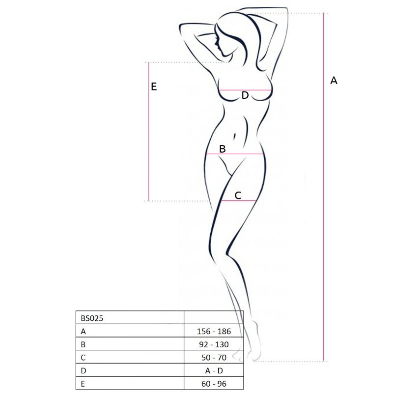 PASSION - WOMAN BS025 BODYSTOCKING WHITE DRESS STYLE ONE SIZE 2 PASSION - WOMAN BS025 BODYSTOCKING WHITE DRESS STYLE ONE SIZE - obrazek 2