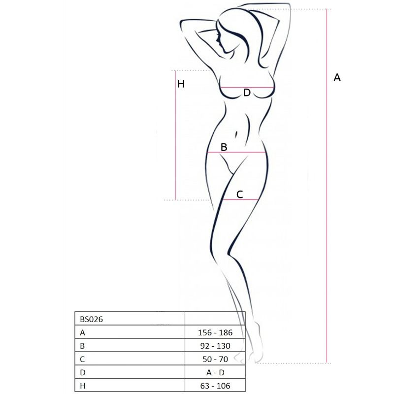 PASSION - WOMAN BS026 BODYSTOCKING WHITE DRESS STYLE ONE SIZE 2 PASSION - WOMAN BS026 BODYSTOCKING WHITE DRESS STYLE ONE SIZE - obrazek 2
