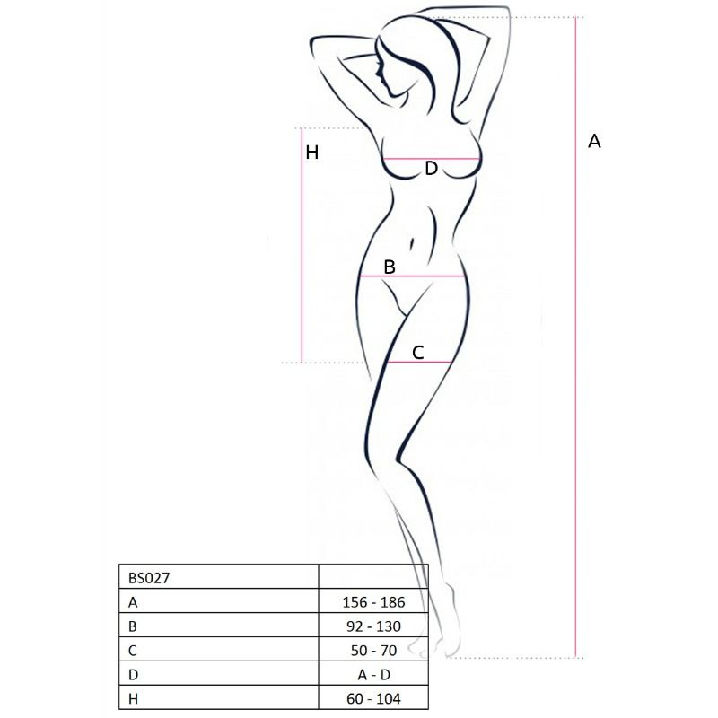 PASSION - WOMAN BS027 BODYSTOCKING WHITE DRESS STYLE ONE SIZE 2 PASSION - WOMAN BS027 BODYSTOCKING WHITE DRESS STYLE ONE SIZE - obrazek 2