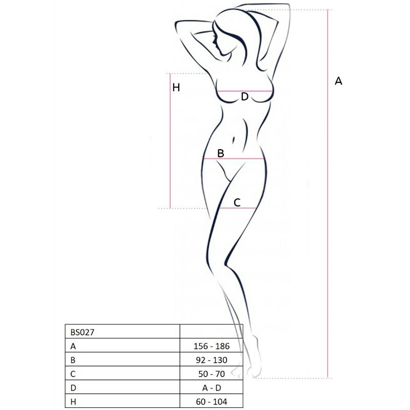 PASSION - WOMAN BS027 BLACK DRESS STYLE BODYSTOCKING ONE SIZE 3 PASSION - WOMAN BS027 BLACK DRESS STYLE BODYSTOCKING ONE SIZE - obrazek 3