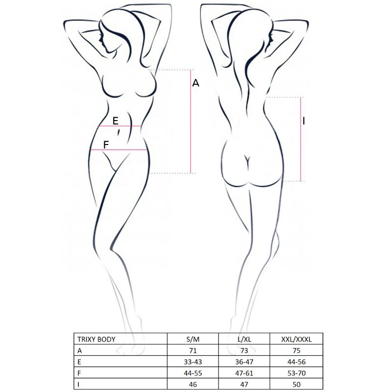 PASSION - WOMAN TRIXY TEDDY BLACK SIZE L/XL 2 PASSION - WOMAN TRIXY TEDDY BLACK SIZE L/XL - obrazek 2