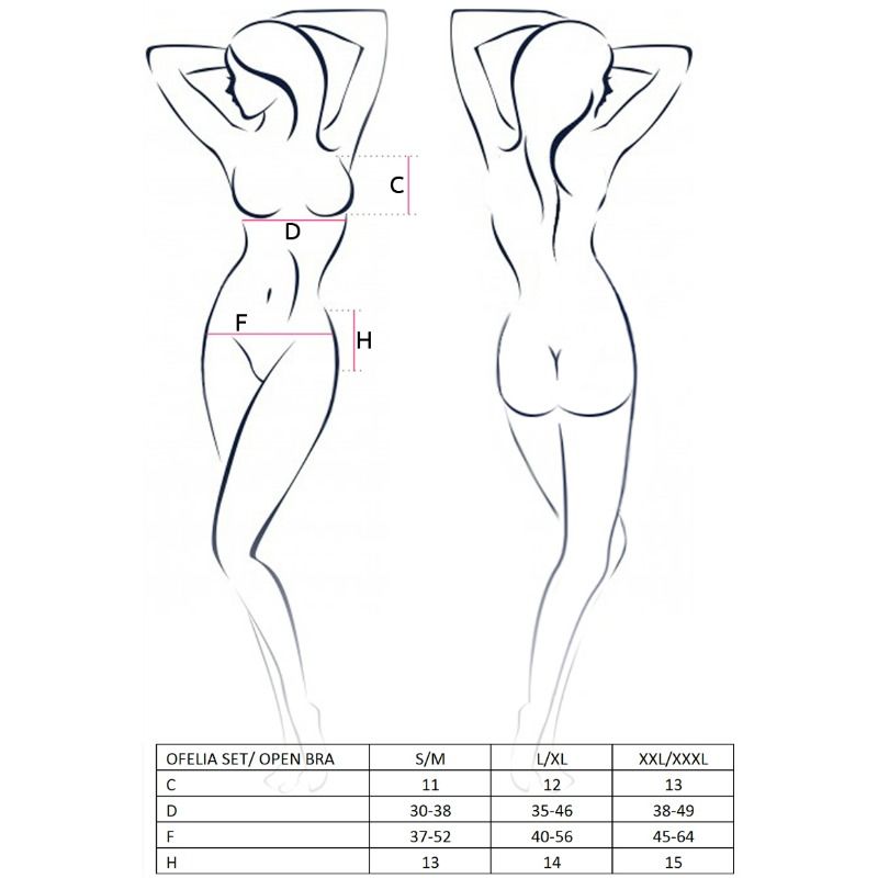 PASSION - WOMAN OFELIA SET SIZE L/XL 2 PASSION - WOMAN OFELIA SET SIZE L/XL - obrazek 2