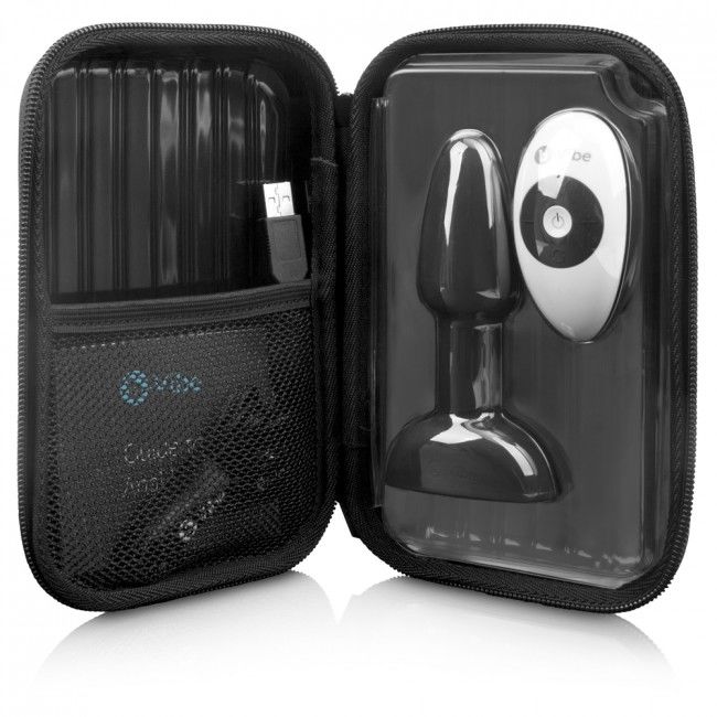 B-VIBE - RIMMING REMOTE CONTROL ANAL PLUG PETITE BLACK 3 B-VIBE - RIMMING REMOTE CONTROL ANAL PLUG PETITE BLACK - obrazek 3