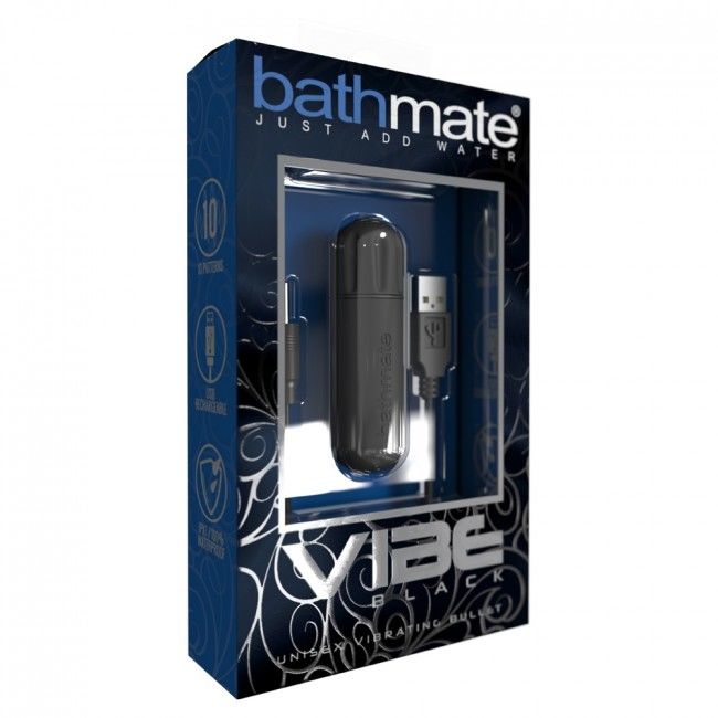 BATHMATE - VIBE BLACK VIBRATING BULLET 4 BATHMATE - VIBE BLACK VIBRATING BULLET - obrazek 4