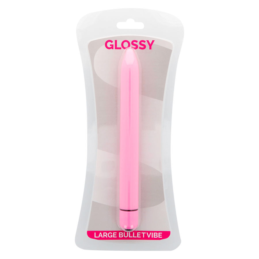 GLOSSY - SLIM VIBRATOR PINK 3 GLOSSY - SLIM VIBRATOR PINK - obrazek 3