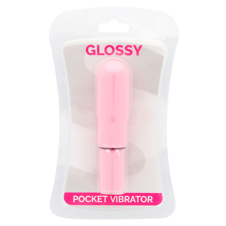 GLOSSY - POCKET VIBRATOR PINK 3 GLOSSY - POCKET VIBRATOR PINK - obrazek 3