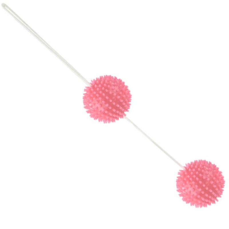 BAILE - A DEEPLY PLEASURE PINK TEXTURED BALLS 3.6 CM 4 BAILE - A DEEPLY PLEASURE PINK TEXTURED BALLS 3.6 CM - obrazek 4