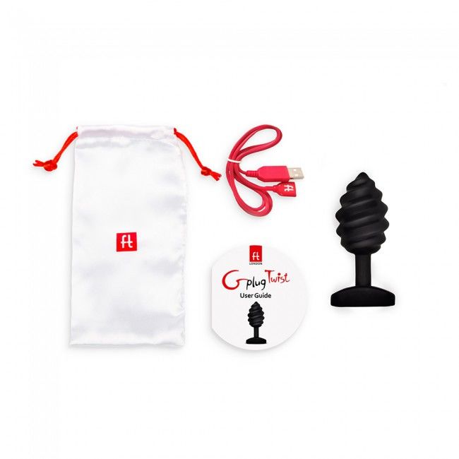 G-VIBE - GPLUG TWIST WITH VIBRATION BLACK 2 G-VIBE - GPLUG TWIST WITH VIBRATION BLACK - obrazek 2