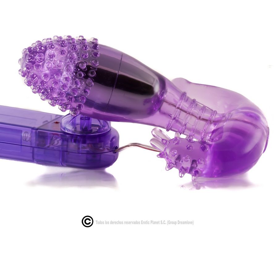 BAILE - LILAC VAGINAL AND ANAL STIMULATOR WITH VIBRATION 3 BAILE - LILAC VAGINAL AND ANAL STIMULATOR WITH VIBRATION - obrazek 3