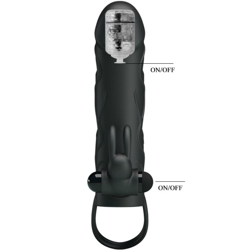 PRETTY LOVE - SILICONE COVER WITH VIBRATION 14 CM 2.0 4 PRETTY LOVE - SILICONE COVER WITH VIBRATION 14 CM 2.0 - obrazek 4