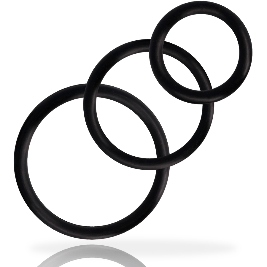 ADDICTED TOYS - RINGS SET FOR PENIS BLACK 2 ADDICTED TOYS - RINGS SET FOR PENIS BLACK - obrazek 2